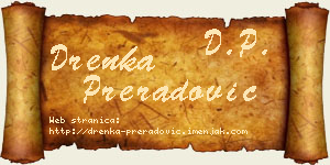 Drenka Preradović vizit kartica